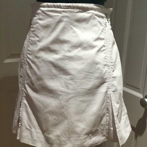 Nike Golf Skort, white, size 8, side zipper